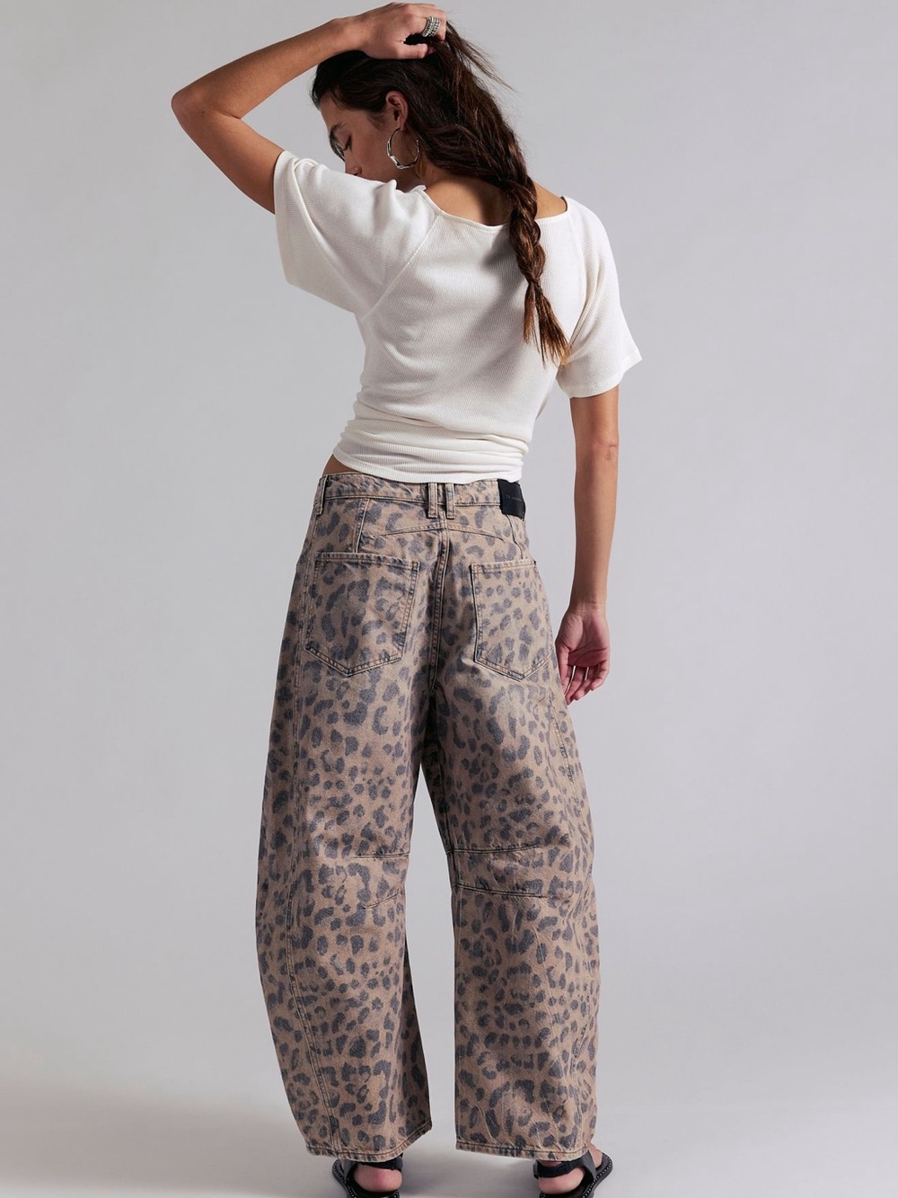 We The Free Good Luck Mid-Rise Barrel Jeans